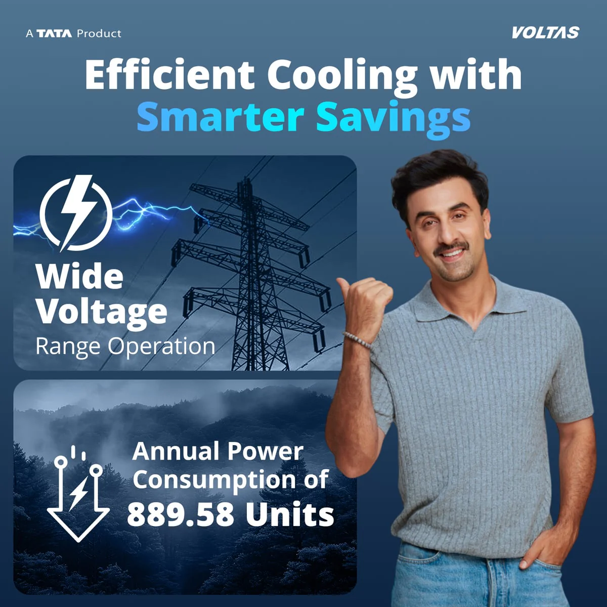 Voltas Split Air Conditioner, 1.5 Ton, 3 Star - 183INVHC Vectra Zenith - Image 11