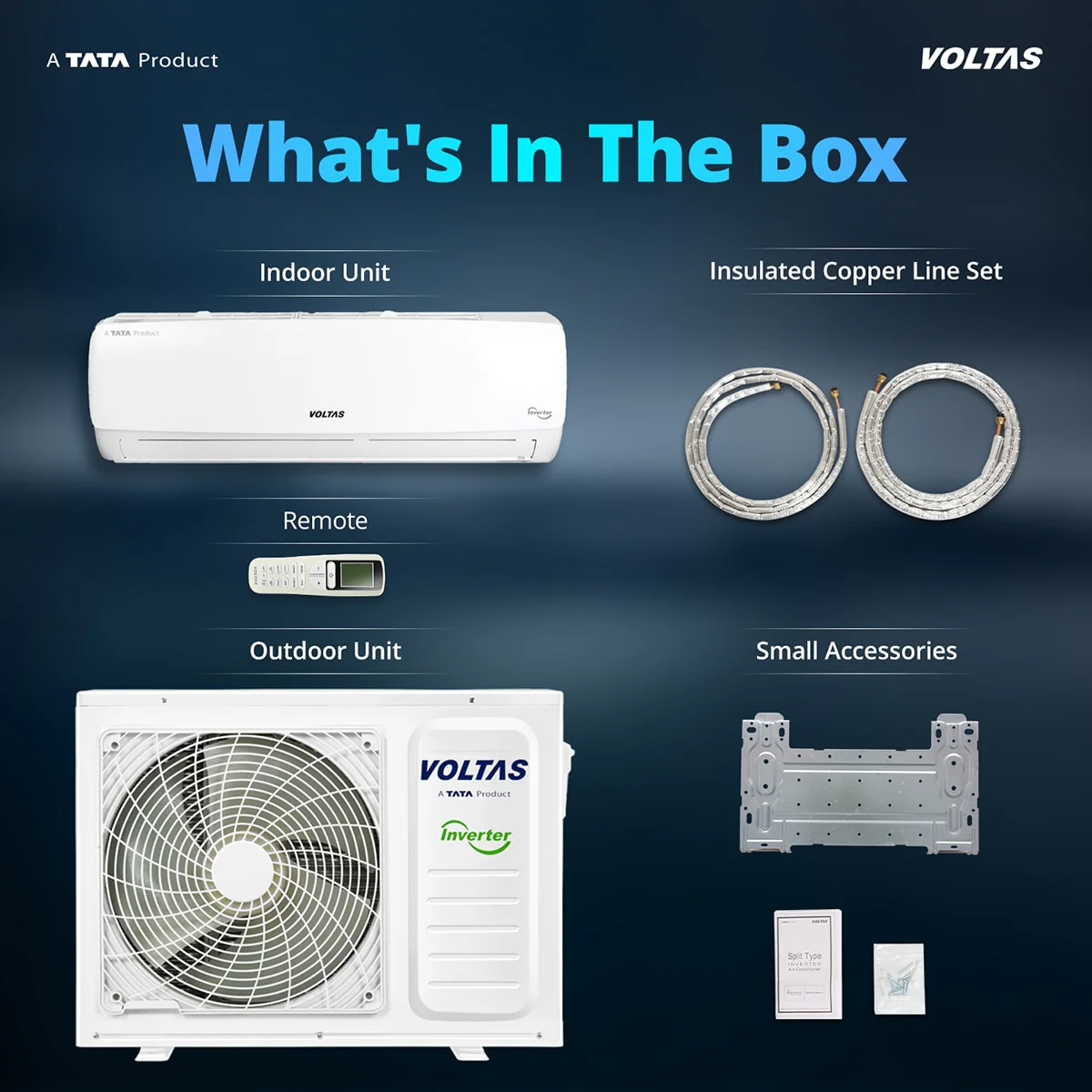 Voltas Split Air Conditioner, 2 Ton, 3 Star - 243INV Vectra Elegant - Image 16
